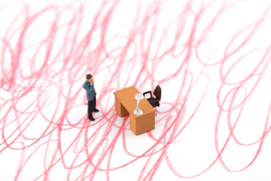 微缩创意凌乱的工作