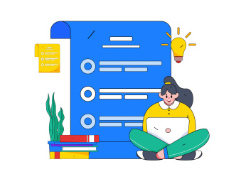 工作学习写作内容文案记者新闻报告文章插画