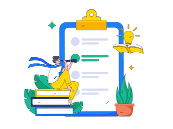 工作学习写作内容文案记者新闻报告文章插画