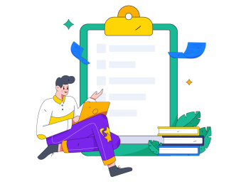 工作学习写作内容文案记者新闻报告文章插画