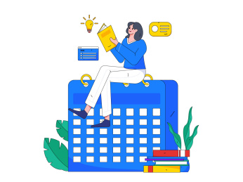 工作学习写作内容文案记者新闻文章插画