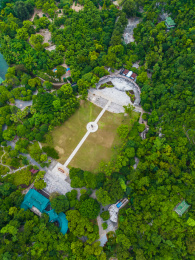 中国广西桂林七星公园航拍