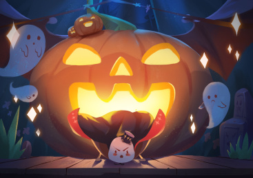 小肥啾万圣节插图