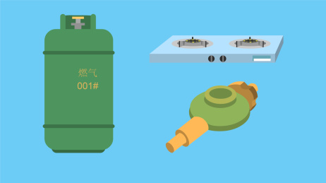 矢量绘画燃气器具的展示