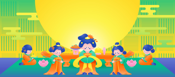 中秋祭月习俗创意banner