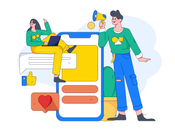 新闻消息矢量创意扁平插画