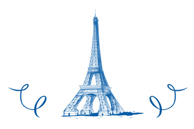 巴黎铁塔插画