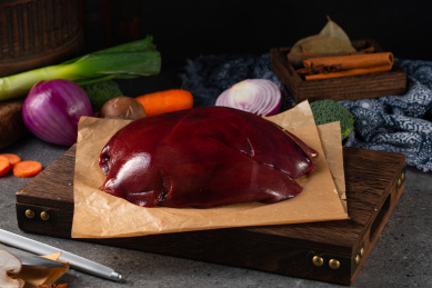 生鲜猪肝部位分割