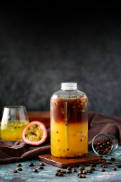 热情百香冰咖茶饮