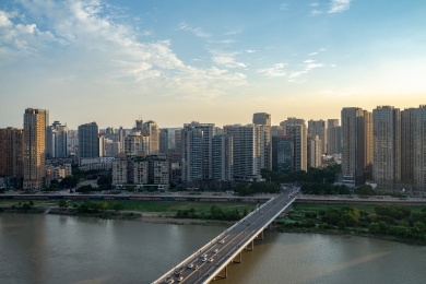 四川省绵阳市城市天际线