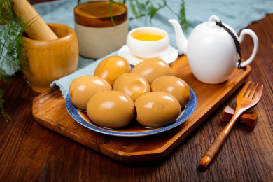 传统小吃美食五香茶叶蛋