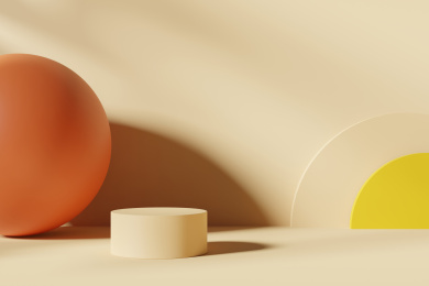 3d简约几何空间背景