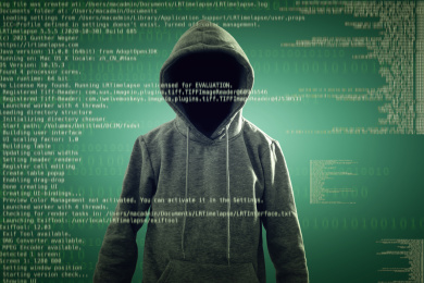 网络安全，穿着连帽衫的无脸黑客