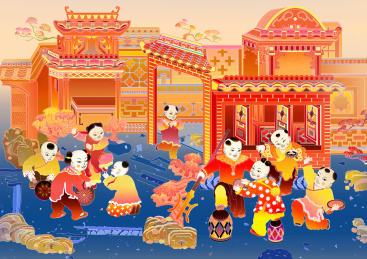 徽州百子图