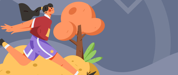 锻炼健康跑步矢量互联网运营插画