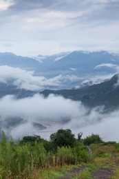 中国四川宜宾金沙江向家坝库区风景