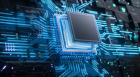 科技电子芯片虚拟场景
