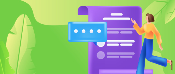 邀请好友进行测评调查扁平矢量概念运营插画