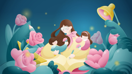 教师节创意插画