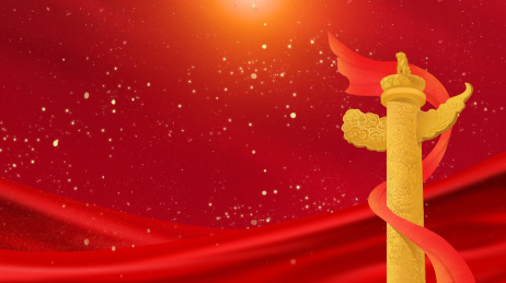 星光点点国庆节周年庆华表红色喜庆党建背景