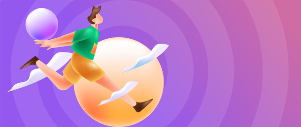 锻炼健康跑步矢量互联网运营插画