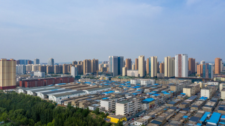 中国陕西省榆林市城市风光