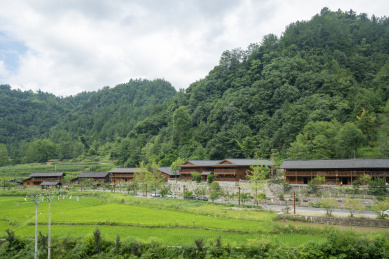中国重庆石柱县忠义乡田园风光