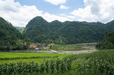 中国重庆石柱县忠义乡田园风光