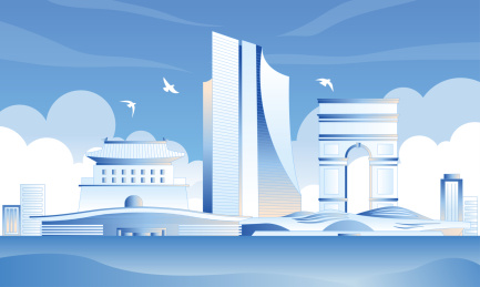 廊坊旅游城市插画