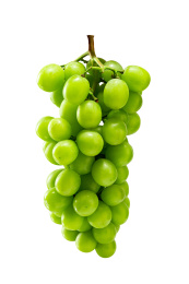 一串香印青提白底图