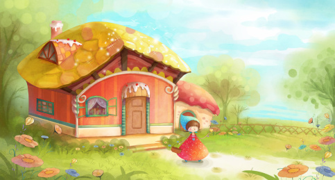 小姑娘与金色的房子