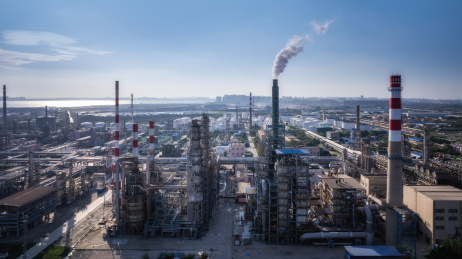 航拍大型化工厂