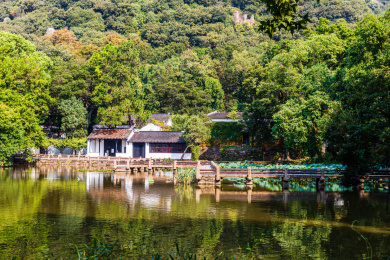 中国江苏苏州天平山景区风光