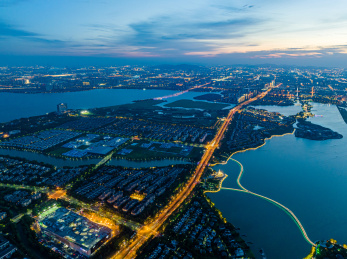 中国江苏苏州工业园区夜景