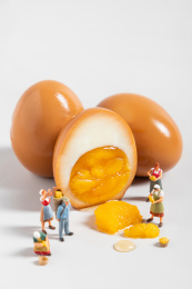 美食卤蛋鸡蛋食材创意微缩景观拍摄