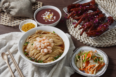 虾仁面套餐