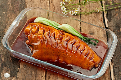 浇汁红烧鲽鱼尾