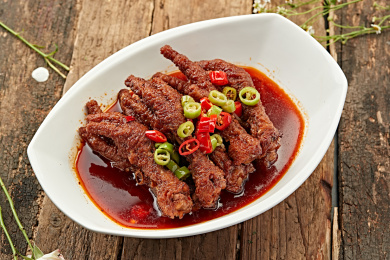 红油卤味虎皮鸡爪