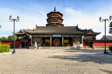 中国山西省朔州市应县佛宫寺释迦塔