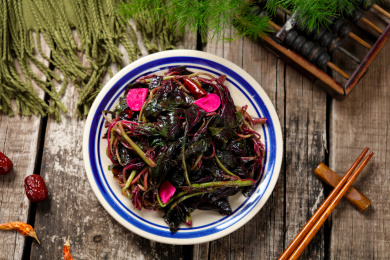 家常菜肴青炒小米菜