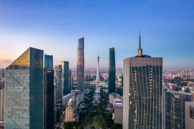 华南粤港澳大湾区广东省广州市都市风光