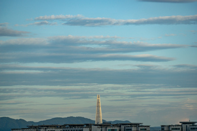 韩国首尔 傍晚的风景