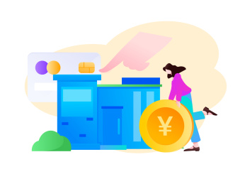 住房贷款扁平矢量概念运营插画