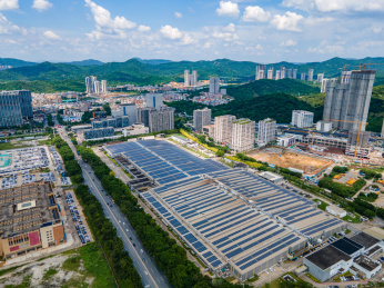 广州黄埔区萝岗香雪商业建筑群航拍