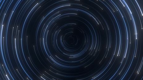宇宙中有序旋转的星轨