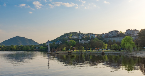 浙江省杭州市临安区青山湖景色