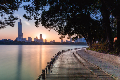 南京城市风光全景