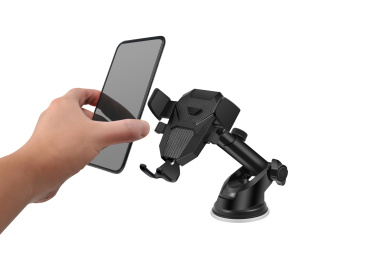 纯白背景中一款吸力超强的多功能手机支架