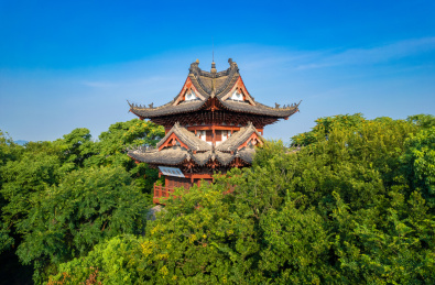 中国浙江省绍兴市府山公园