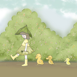 小鸭子学走路 原创